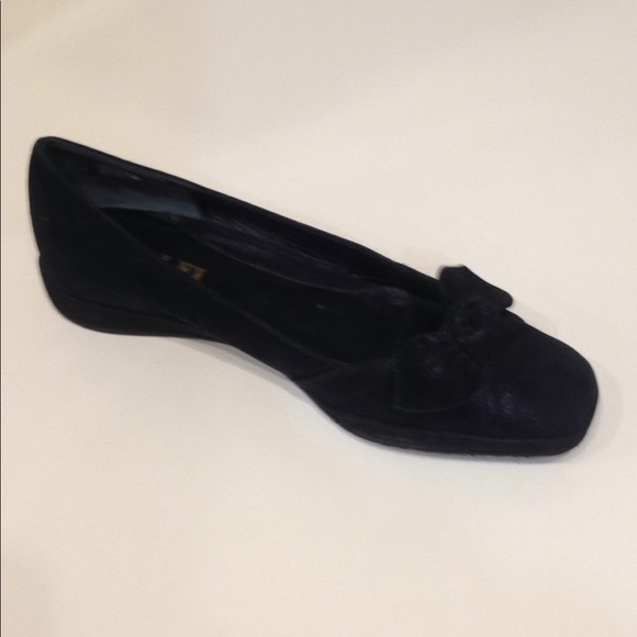 Amalfi Black Leather Nubuck Wedge Made in Italy